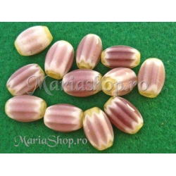 Margele chevron ametist oval 14 2b