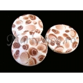 Margele acrilice alb-maro 32mm st 3b