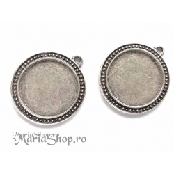 Pandantiv zamac baza cabochon 42x37 ag