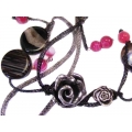 Colier black rose