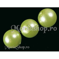 Perle sticla vernil 12mm 10b