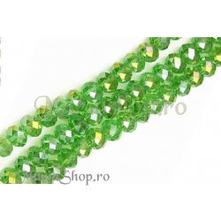 Cristale rondele vernil TrsIr 8x6mm 5b