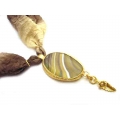 Colier agate 2 brown