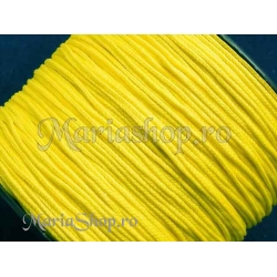 Snur pentru bratari galben neon OZ, 1mm 5m