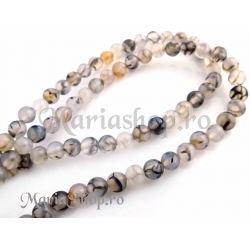 Agate fire gri 6mm 5b