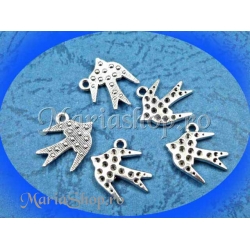 Charm argintiu randunica 2b