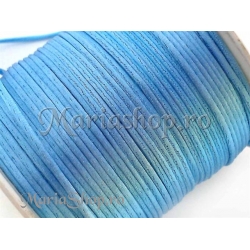 Snur satin bleu 1mm 5m