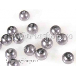 Perle sticla gri 4mm 40b