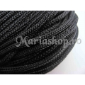 Snur impletit negru 3mm 5m