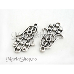 Link argintiu Hamsa 28mm