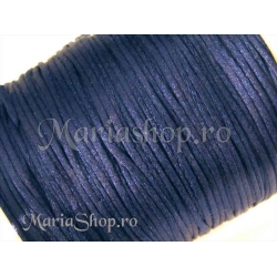 Snur satin bleumarine 1mm 5m