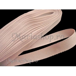Panglica ripsata 10mm - roz vintage