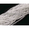 Crystal silver lined 11/0