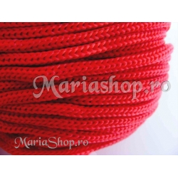 Snur impletit rosu 3mm 5m