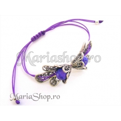 Twin violet-bratara