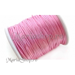 Snur satin roz intens 1mm 5m