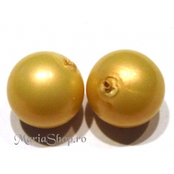 Perle tafta galben 8mm 20b